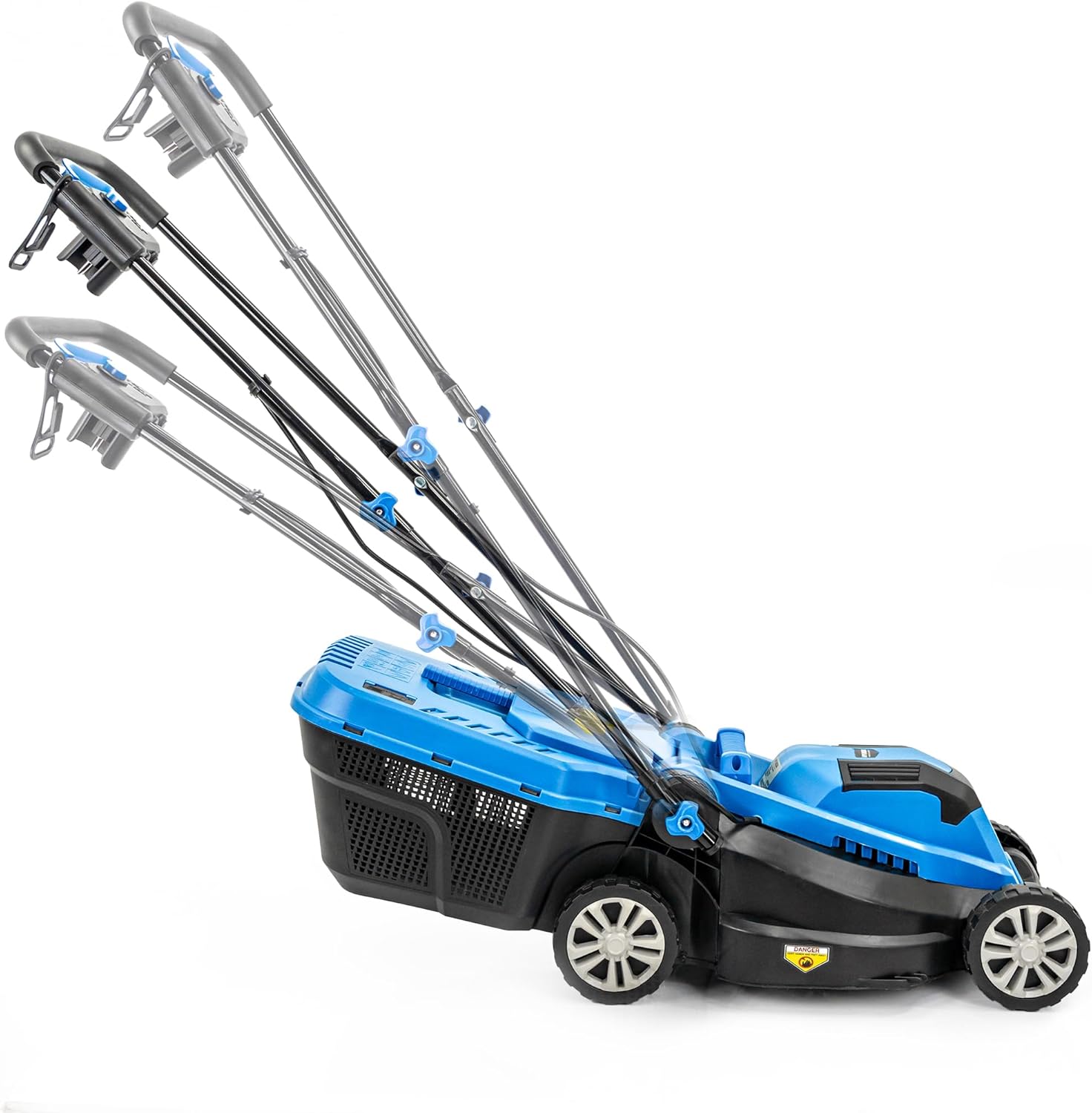 Hyundai 1300W Electric Lawn Mower – 33cm Lightweight Corded Lawnmower, 30L Grass Box, Foldable Handle, 3 Cutting Heights, Ideal for Small Gardens - 3 Year Warranty
