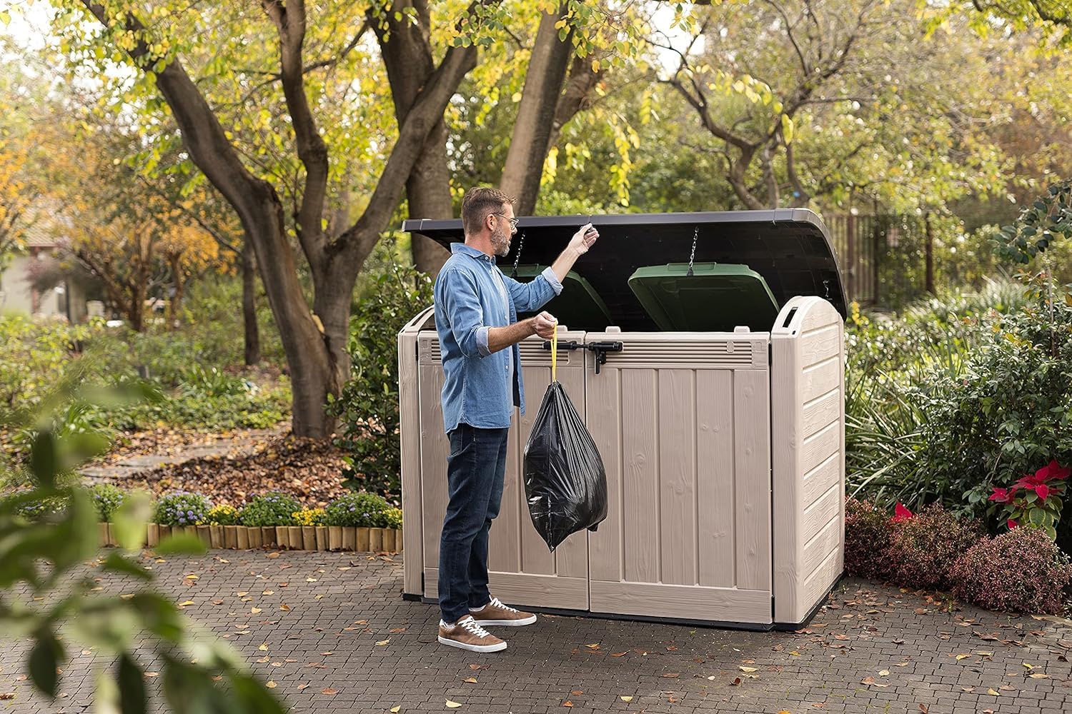 Keter Store It Out Ultra Outdoor Garden Storage Shed, 177 x 113 x 134 cm - Beige and Brown